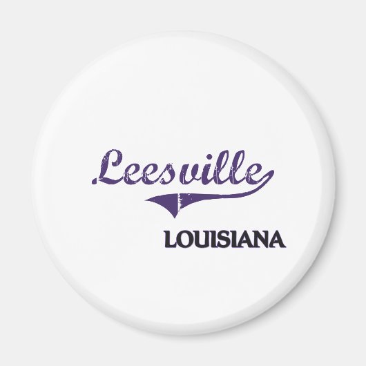 Leesville Louisiana City Classic Magneet (Voorkant)