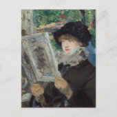 leesvrouw | Édouard Manet Briefkaart (Voorkant)