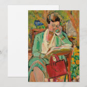 leesvrouw | George Leslie Hunter (Voorkant / Achterkant)