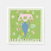 Leesvrouw Servet (Voorkant)