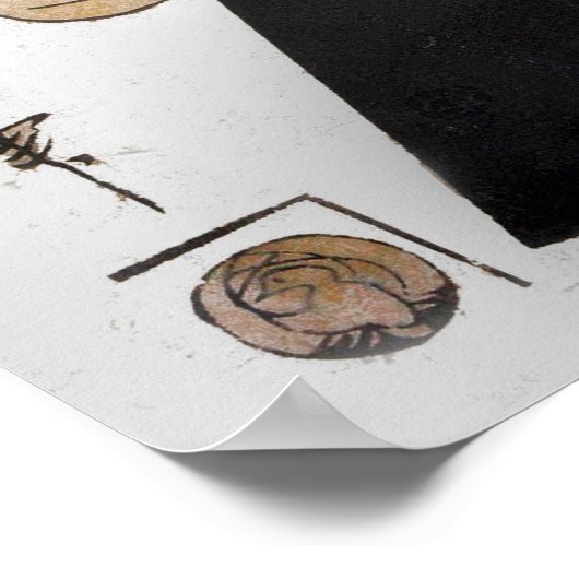 Leesvrouw van Utamaro Poster (Hoek)