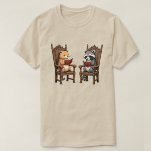 leeswasbeer capybara cadeau voor boekliefhebber t-shirt