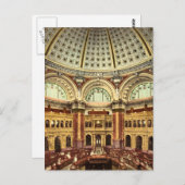 Leeszaal Bibliotheek van het Congres Washington Briefkaart (Voorkant / Achterkant)