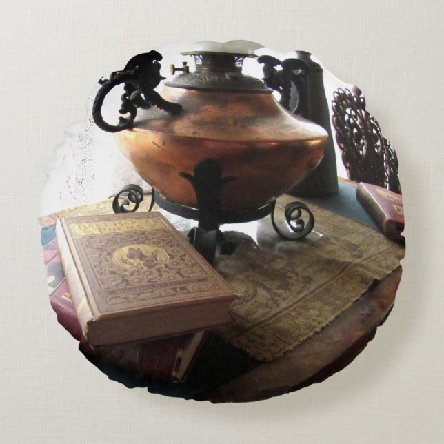  leeszaal Sierkussen Rond Kussen (Voorkant)