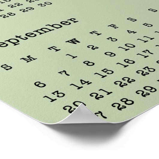 Leeszak 2026 Kalender Poster met één pagina (Hoek)