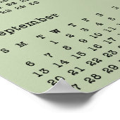 Leeszak 2026 Kalenderposter met één pagina Poster (Hoek)