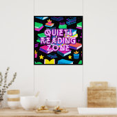 Leeszone Kleurrijk 2 Poster (Keuken)