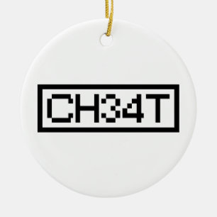 LEET CHEAT KERAMISCH ORNAMENT