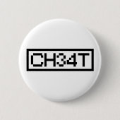 LEET CHEAT RONDE BUTTON 5,7 CM (Voorkant)