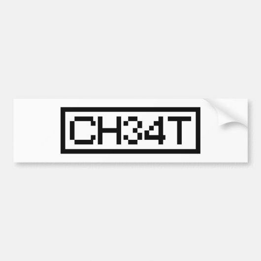 LEET VALSSPELER BUMPERSTICKER (Voorkant)