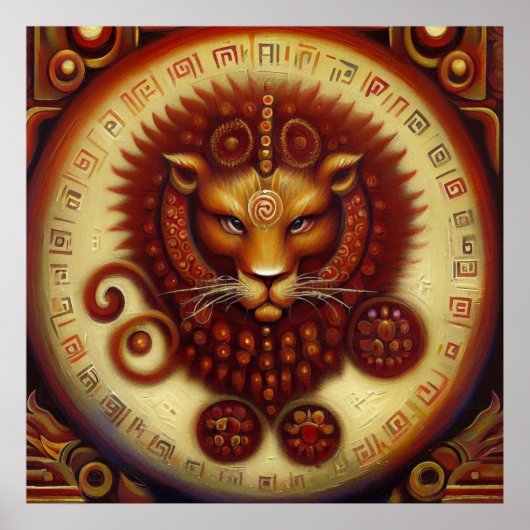 Leeuw 10 poster (Voorkant)