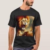 Leeuw (10) Wilde kat T-shirt (Voorkant)