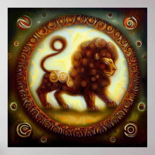 Leeuw 12 poster (Voorkant)