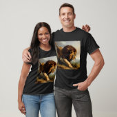Leeuw (13) Wilde kat T-shirt (Unisex)