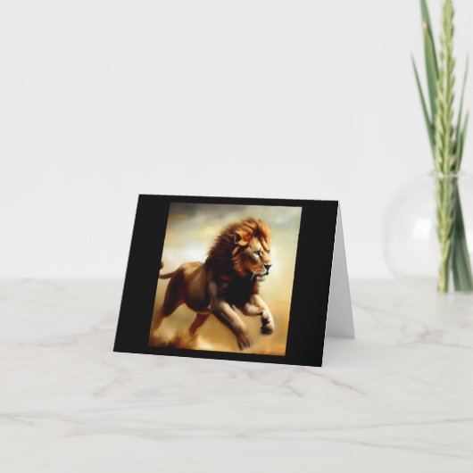 Leeuw (1) Wilde kat Kaart (Voorkant)