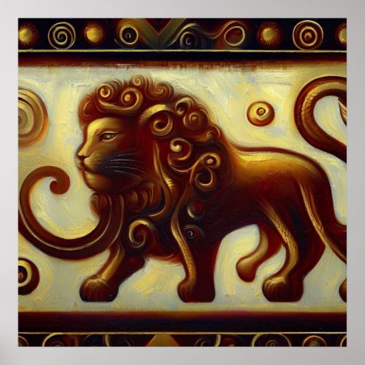 Leeuw 2 poster (Voorkant)