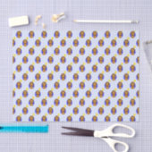 Leeuw 3 jaar oud blauw tissuepapier (Craft)