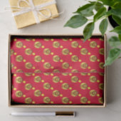 Leeuw 3 jaar oud rood tissuepapier (Geschenk)
