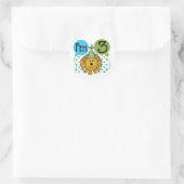 Leeuw 3e verjaardag T-shirts en geschenken Ronde Sticker (Tas)