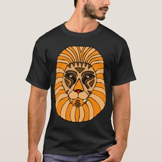 Leeuw #4 t-shirt (Voorkant)