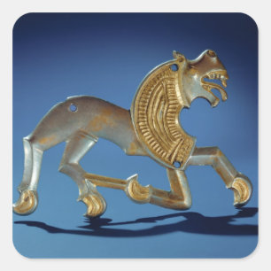 Leeuw, 6e- 7e eeuw voor Christus Vierkante Sticker