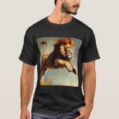 Leeuw (8) Wilde kat T-shirt (Voorkant)