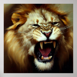 Leeuw (9) Wilde kat Poster