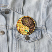 Leeuw & Aard Hond Ronde Button 7,6 Cm (In situ)