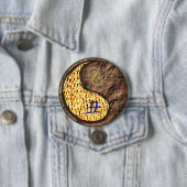 Leeuw & Aard-Ox Ronde Button 7,6 Cm (In situ)