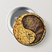 Leeuw & Aard Paard Ronde Button 7,6 Cm (Voorkant /achterkant)