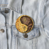 Leeuw & Aard Paard Ronde Button 7,6 Cm (In situ)