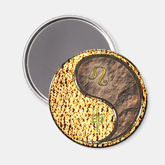 Leeuw & Aardemonkey Magneet (Voorkant / Achterkant)