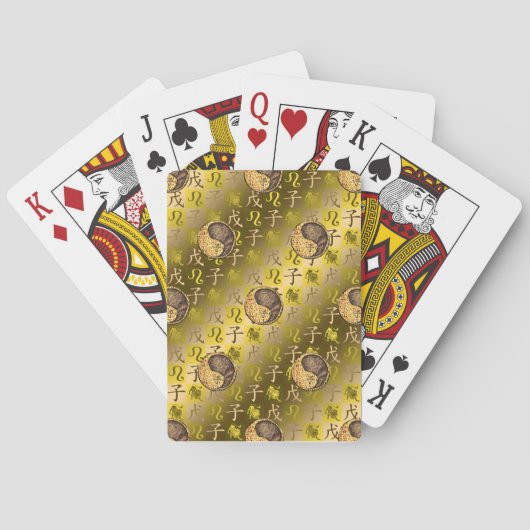 Leeuw & Aardese Rat Pokerkaarten (Achterkant)