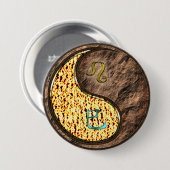 Leeuw & Aardeslang Ronde Button 7,6 Cm (Voorkant /achterkant)