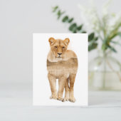 Leeuw Afrika Dubbele Belichting Ansichtkaart Briefkaart (Staand voorkant)