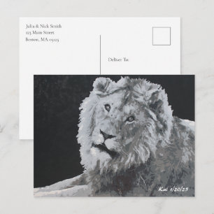 Leeuw, Afrikaanse leeuw, dier Briefkaart