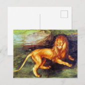 Leeuw - Albrecht Durer - c1494 Briefkaart (Voorkant / Achterkant)