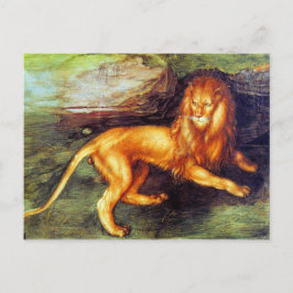 Leeuw - Albrecht Durer - c1494 Briefkaart