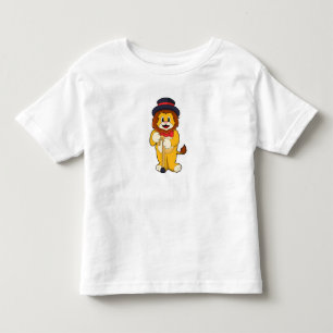 Leeuw als heer met hoed kinder shirts