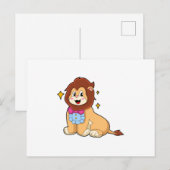 Leeuw als heer met stropdas.PNG Briefkaart (Voorkant / Achterkant)