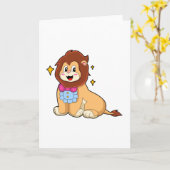 Leeuw als heer met stropdas.PNG Kaart (Gele Bloem)