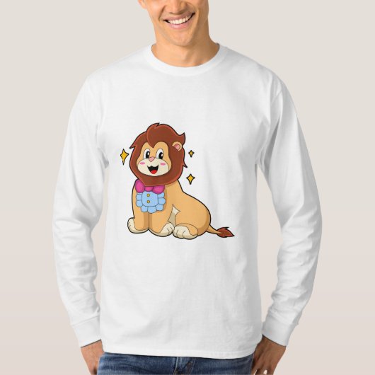 Leeuw als herenman met Stropdas.PNG T-shirt (Voorkant)