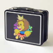 Leeuw als koning met kroon (Achterkant)