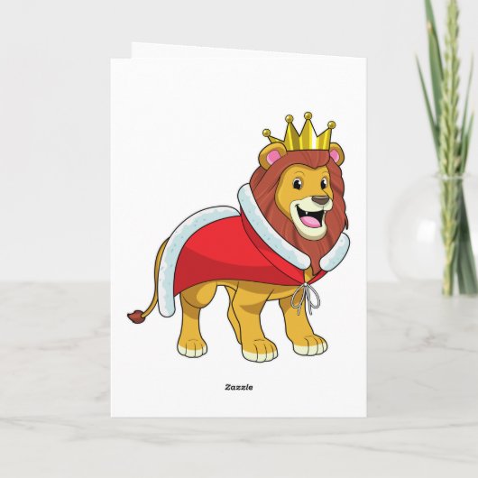 Leeuw als Koning met Kroon & Cape Kaart (Achterkant)