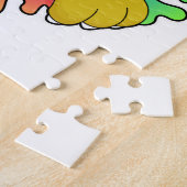 Leeuw als koning met kroon legpuzzel (Zijkant)