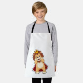 Leeuw als koning met kroon.PNG Schort (Gedragen)
