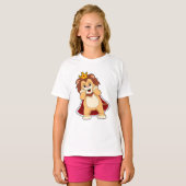 Leeuw als koning met kroon.PNG T-shirt (Voorkant volledig)