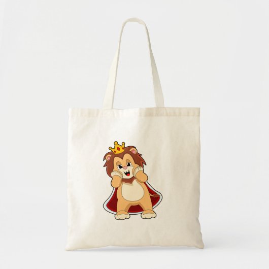 Leeuw als koning met kroon.PNG Tote Bag (Voorkant)