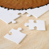 Leeuw als Nerd met bril Legpuzzel (Zijkant)