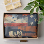 Leeuw & Amerikaanse vlag Tissuepapier (Geschenk)